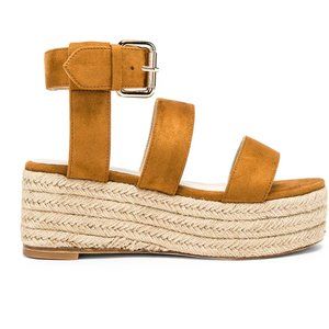 RAYE Pier Espadrille Size 6.5, Cognac